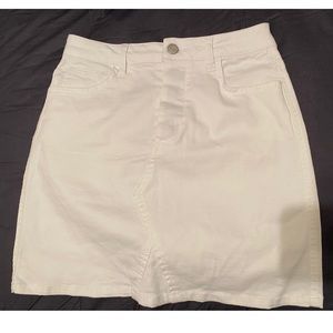 Nwot Harper White Denim Skirt - image 1